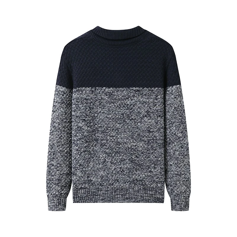 Men Knit V Neck Jumper Color Block Factory