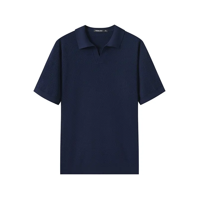 Men Textured Polo Shirt
