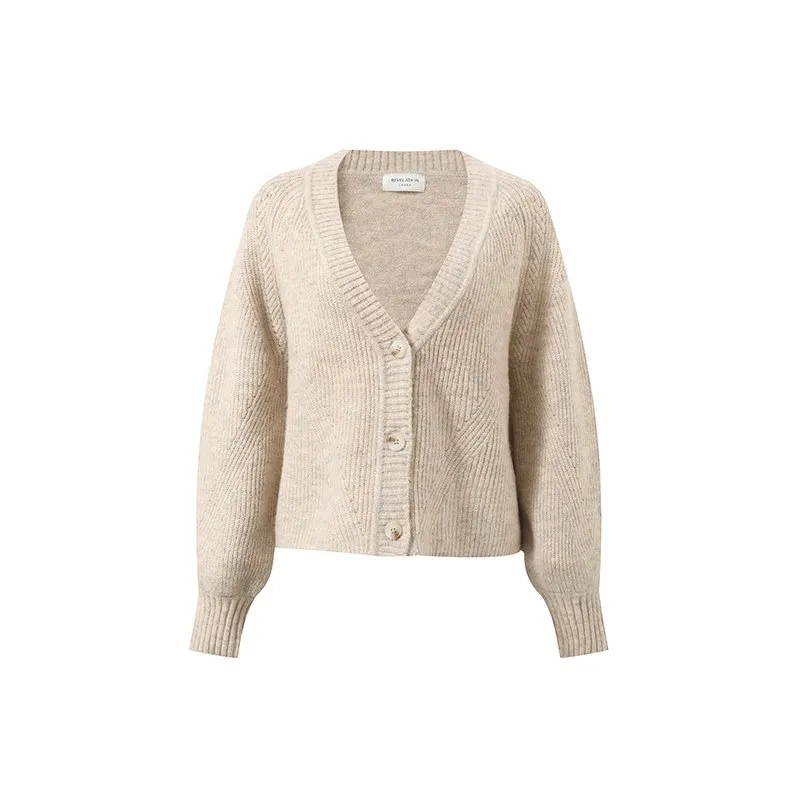 Women's Cropped Knit Cardigan